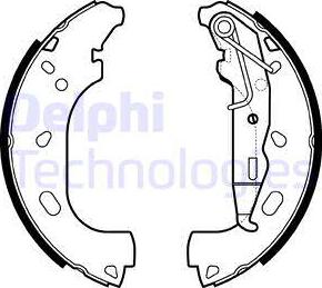 Delphi LS2167 - Комплект спирачна челюст parts5.com