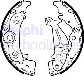 Delphi LS2138 - Bremsbackensatz parts5.com