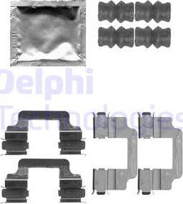 Delphi LX0509 - Kit de accesorios, pastillas de frenos parts5.com