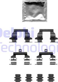 Delphi LX0678 - Kit de accesorios, pastillas de frenos parts5.com