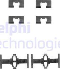 Delphi LX0197 - Tartozékkészlet, tárcsafékbetét parts5.com