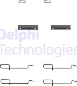 Delphi LX0142 - Sada příslušenství, obložení kotoučové brzdy parts5.com