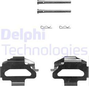 Delphi LX0150 - Kit d'accessoires, plaquette de frein à disque parts5.com