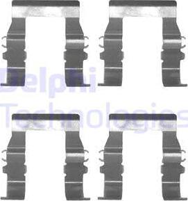 Delphi LX0171 - Set accesorii, placute frana parts5.com