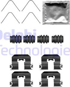 Delphi LX0706 - Σετ βοηθ. εξαρτημάτων, τακάκια φρένων parts5.com