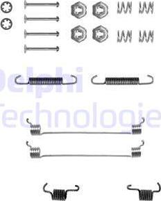 Delphi LY1055 - Komplet pribora, kočne papuče parts5.com