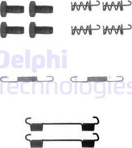 Delphi LY1104 - Комплект принадлежности, челюсти за ръчна спирачка parts5.com