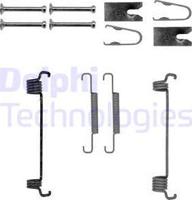 Delphi LY1350 - Sada příslušenství, parkovací brzdové čelisti parts5.com