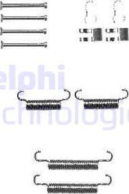 Delphi LY1333 - Set accesorii, saboti frana parcare parts5.com