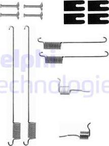 Delphi LY1323 - Aksesuar seti, Fren pabucu parts5.com