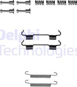 Delphi LY1297 - Tartozékkészlet, rögzítőfék pofa parts5.com