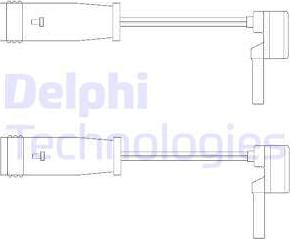 Delphi LZ0153 - Contacto de aviso, desgaste de los frenos parts5.com