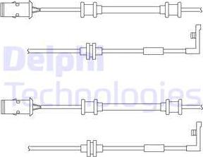 Delphi LZ0152 - Contacto de aviso, desgaste de los frenos parts5.com