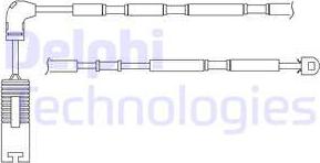 Delphi LZ0182 - Contacto de aviso, desgaste de los frenos parts5.com