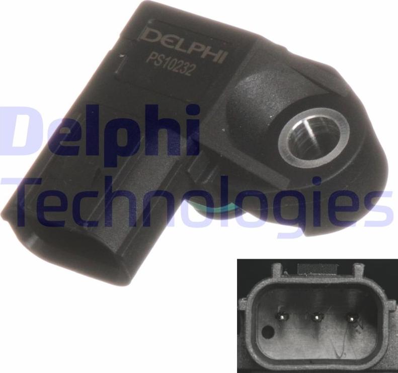 Delphi PS10232-12B1 - Senzor, tlak u usisnoj cijevi parts5.com