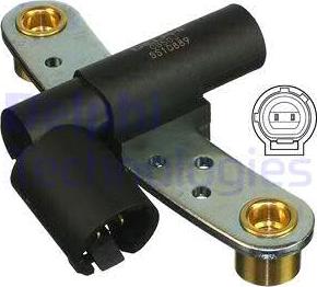 Delphi SS10889 - Sensor, crankshaft pulse parts5.com