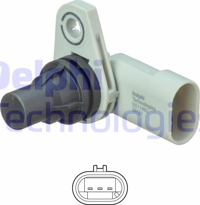 Delphi SS11463 - Sensor, posición arbol de levas parts5.com