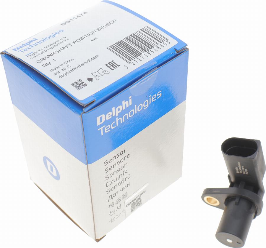 Delphi SS11474 - Sensor, crankshaft pulse parts5.com