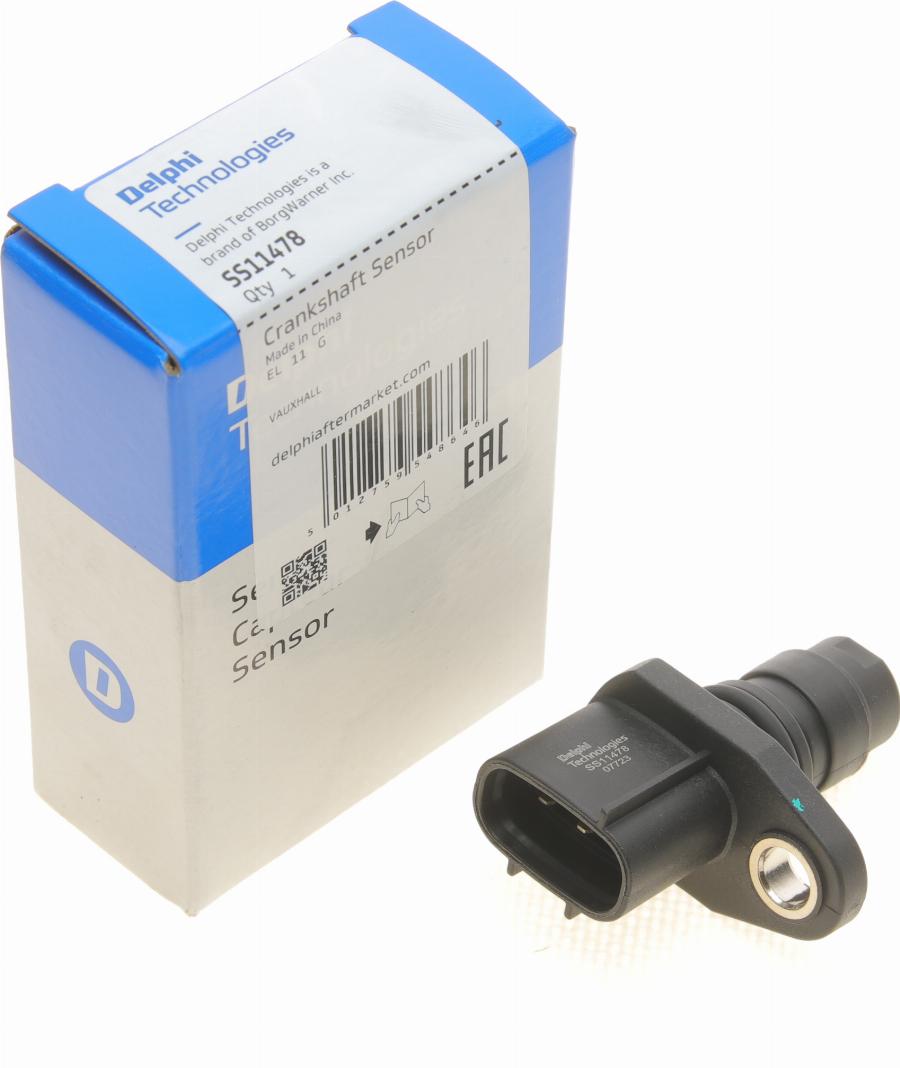 Delphi SS11478 - Sensor, crankshaft pulse parts5.com