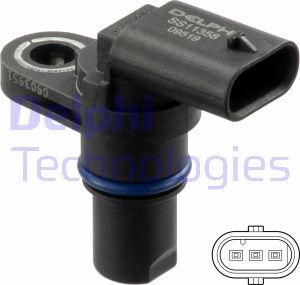 Delphi SS11358 - Senzor,pozitie ax cu came parts5.com