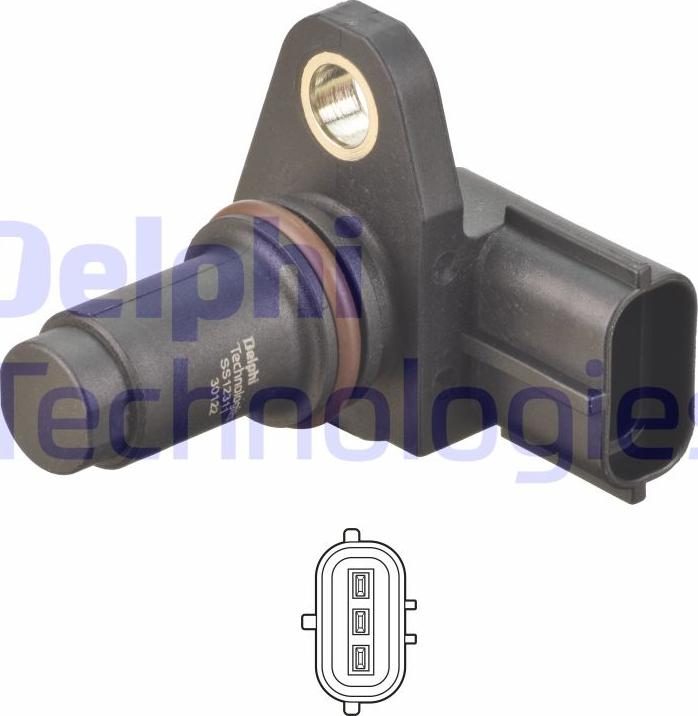 Delphi SS12311-12B1 - Senzor,pozitie ax cu came parts5.com