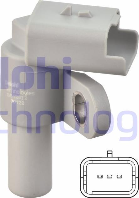 Delphi SS12312-12B1 - Sensor, posición arbol de levas parts5.com