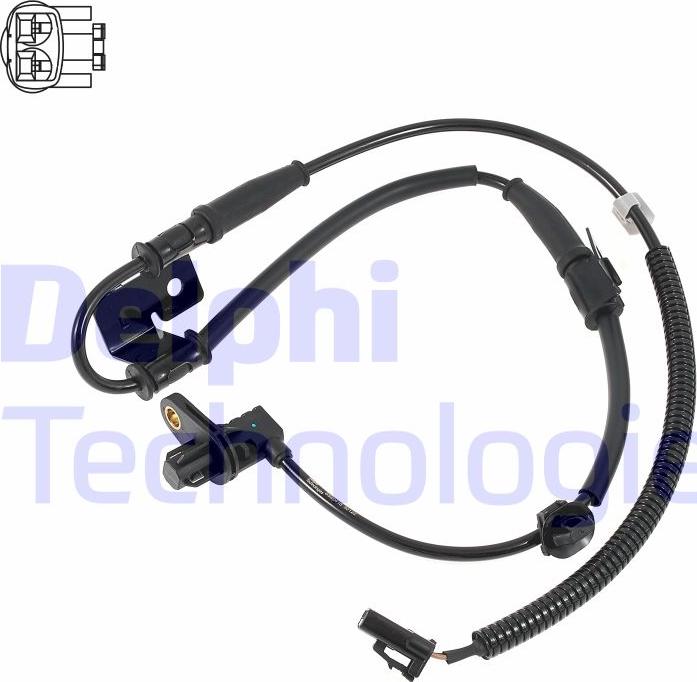 Delphi SS20416-12B1 - Tekerlek hız sensörü parts5.com