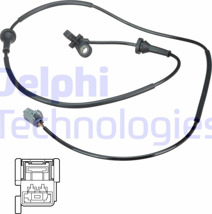 Delphi SS20580 - Senzor, stevilo obratov kolesa parts5.com