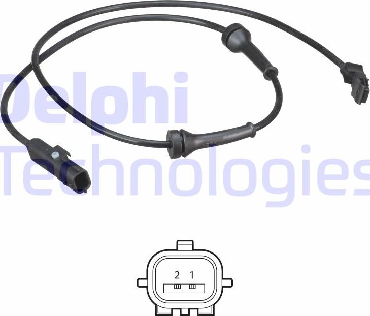 Delphi SS20573 - Czujnik, prędkość obrotowa koła parts5.com