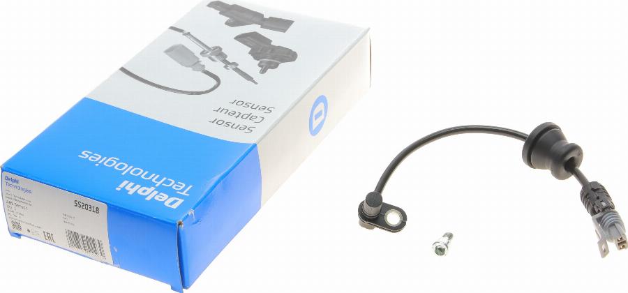 Delphi SS20318 - Sensor, revoluciones de la rueda parts5.com