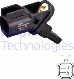 Delphi SS20743 - Sensor, Raddrehzahl parts5.com