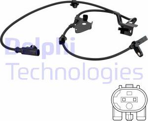 Delphi SS20752 - Érzékelő, kerékfordulatszám parts5.com