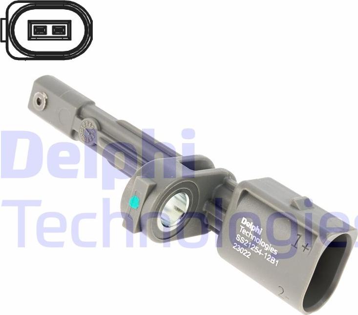 Delphi SS21254-12B1 - Czujnik, prędkość obrotowa koła parts5.com