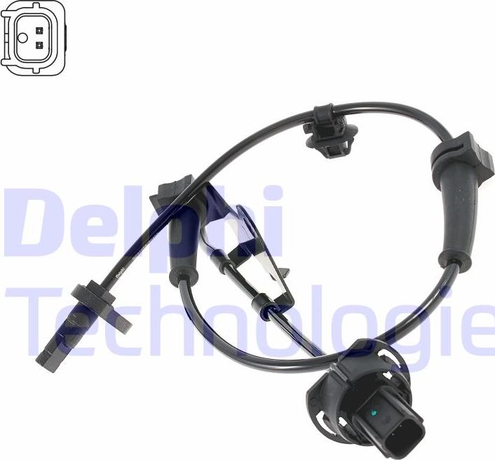 Delphi SS21226-12B1 - Sensor, wheel speed parts5.com