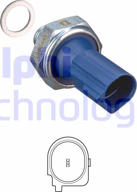 Delphi SW90061 - Sensor, presión de aceite parts5.com