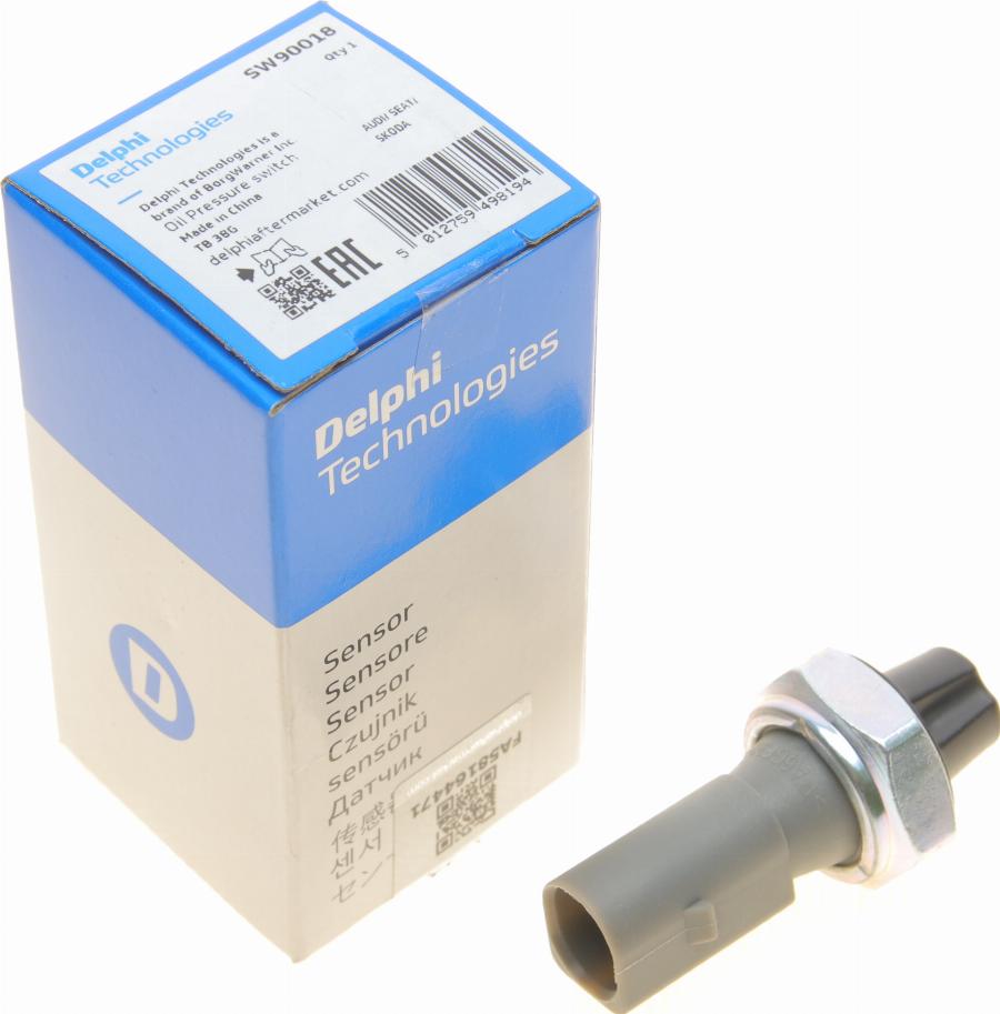 Delphi SW90018 - Sensor, presión de aceite parts5.com