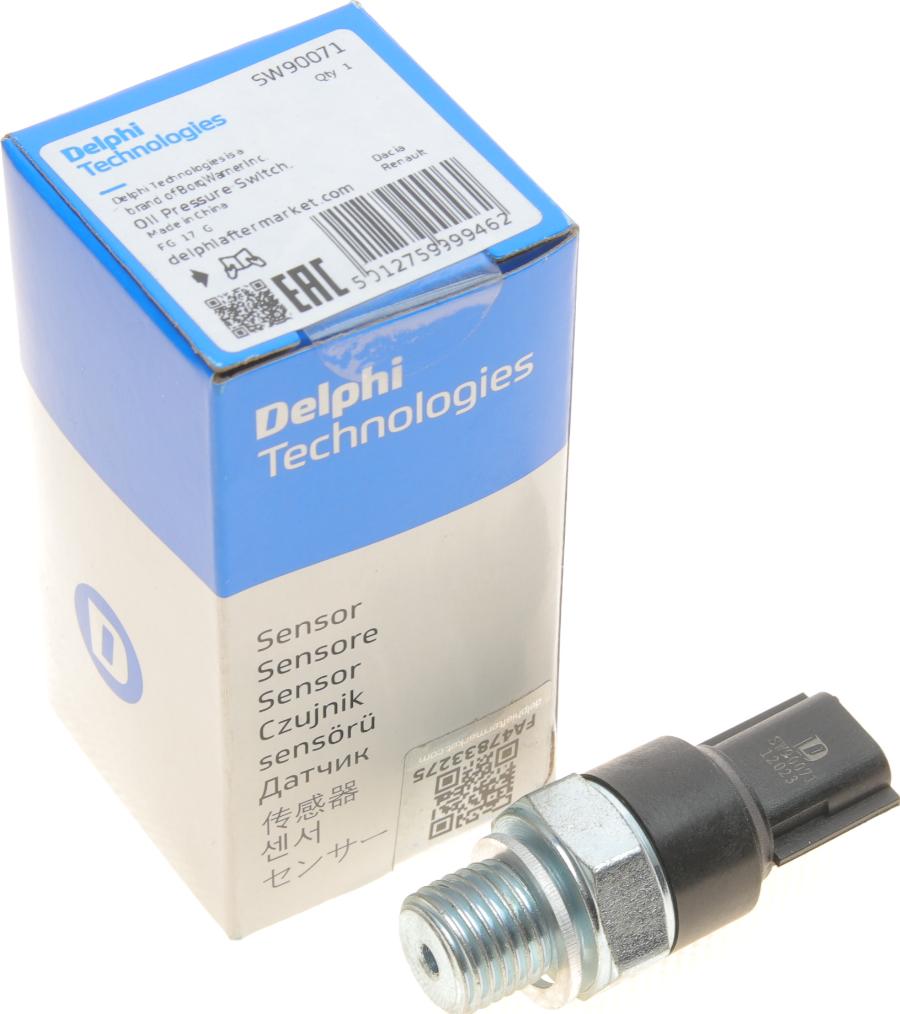 Delphi SW90071 - Sensor, presión de aceite parts5.com