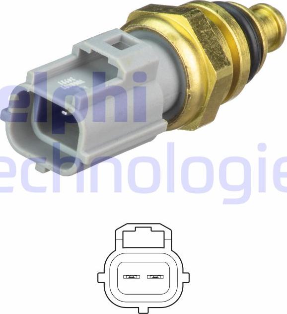 Delphi TS10481 - Czujnik, temperatura płynu chłodzącego parts5.com