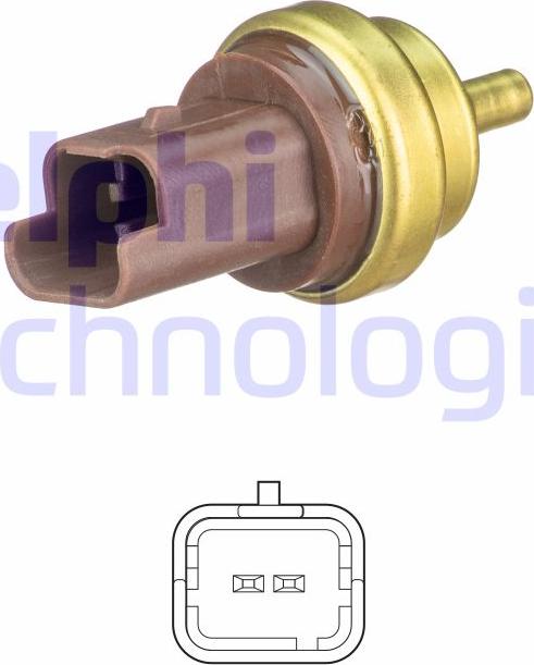 Delphi TS10477 - Senzor,temperatura lichid de racire parts5.com