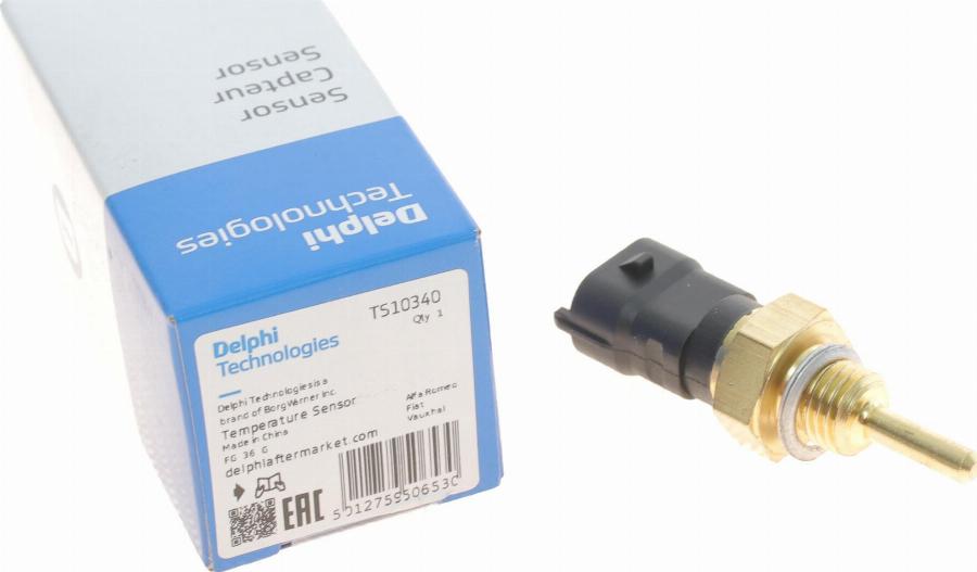 Delphi TS10340 - Czujnik, temperatura płynu chłodzącego parts5.com