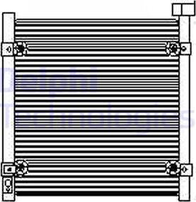 Delphi TSP0225422 - Condensateur, climatisation parts5.com