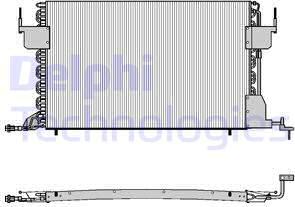 Delphi TSP0225021 - Condensator, climatizare parts5.com