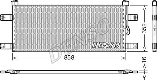 Denso DCN99069 - Kondenzator, klima-uređaj parts5.com