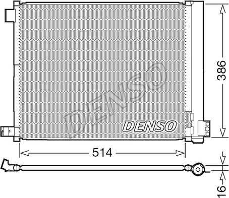 Denso DCN46022 - Condensador, aire acondicionado parts5.com