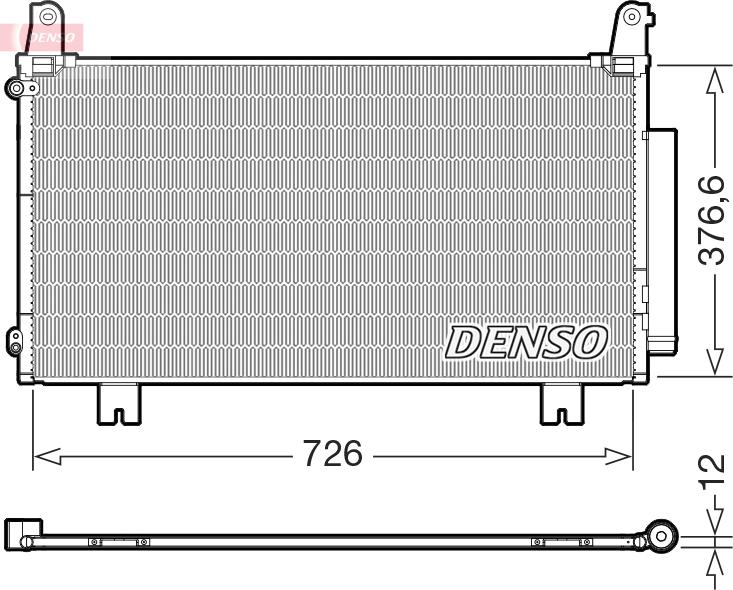 Denso DCN40034 - Kondansatör, klima sistemi parts5.com