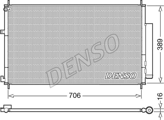 Denso DCN40024 - Kondenzátor, klimatizace parts5.com