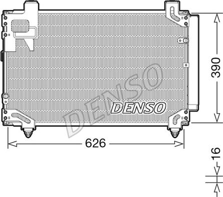 Denso DCN50044 - Condensador, aire acondicionado parts5.com