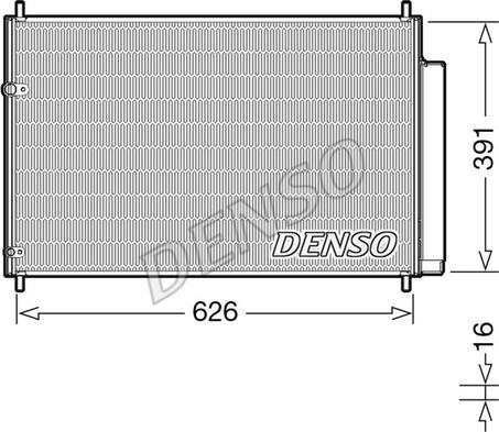 Denso DCN50041 - Kondansatör, klima sistemi parts5.com