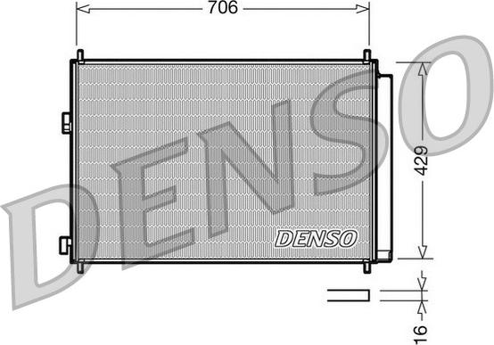 Denso DCN50030 - Condensador, aire acondicionado parts5.com