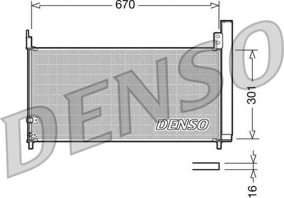 Denso DCN50037 - Condensador, aire acondicionado parts5.com